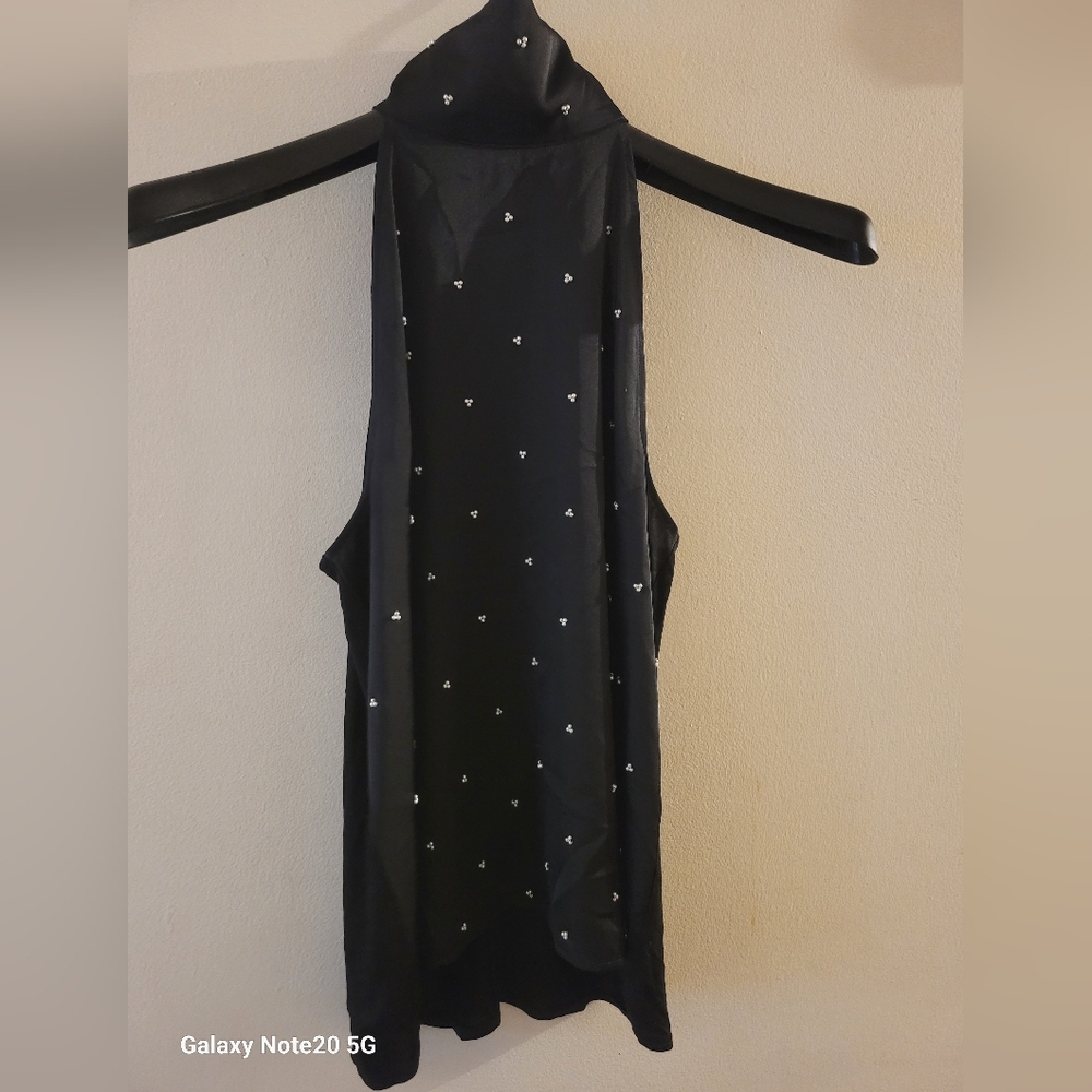 Ann Taylor Black Sleeveless Top